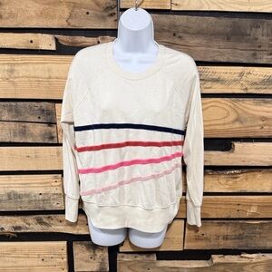 Sundry Oversized‎ Cream Textured
Striped Crewneck Sweatshirt Size (2)
Medium
